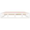 White King Size Bed Frame 150x200 cm - Solid Pine Wood