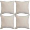 Cushion Covers 4 pcs 50x50 cm Polyester Faux Suede Beige Colour beige Size 50 x 50 cm Quantity in Package 4 