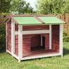 Dog Kennel Mocha 96x87x80.5 cm - Solid Pine Wood Shelter