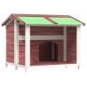 Dog Kennel Mocha 96x87x80.5 cm - Solid Pine Wood Shelter