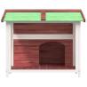 Dog Kennel Mocha 96x87x80.5 cm - Solid Pine Wood Shelter