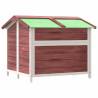 Dog Kennel Mocha 96x87x80.5 cm - Solid Pine Wood Shelter