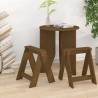 Stools 2 pcs Honey Brown 40x40x45 cm Solid Wood Pine Colour honey brown Size 40 x 40 x 45 cm Quantity in Package 2 