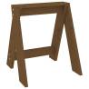 Stools 2 pcs Honey Brown - Solid Pine Wood | Hipomarket