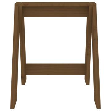 Stools 2 pcs Honey Brown - Solid Pine Wood | Hipomarket