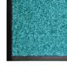 Washable Cyan Doormat 60x90 cm - Durable & Non-Slip