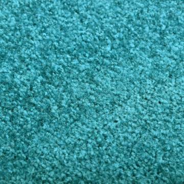 Washable Cyan Doormat 60x90 cm - Durable & Non-Slip