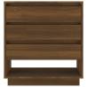 Stylish Brown Oak Sideboard - 70x41x75 cm Engineered Wood