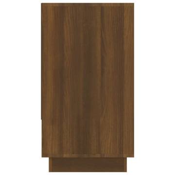 Stylish Brown Oak Sideboard - 70x41x75 cm Engineered Wood