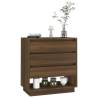 Stylish Brown Oak Sideboard - 70x41x75 cm Engineered Wood