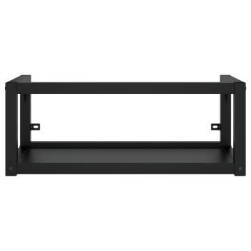 Wall-mounted Bathroom Washbasin Frame Black - HipoMarket