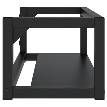 Wall-mounted Bathroom Washbasin Frame Black - HipoMarket