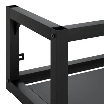 Wall-mounted Bathroom Washbasin Frame Black - HipoMarket