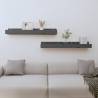 Wall Shelves 2 pcs Grey 80x12x9 cm Solid Wood Pine Colour grey Size 80 x 12 x 9 cm Quantity in Package 1 Number of Pieces 