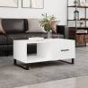 Elegant White Coffee Table 90x50x40 cm | HipoMarket