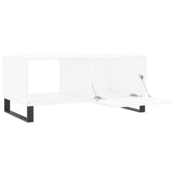 Elegant White Coffee Table 90x50x40 cm | HipoMarket