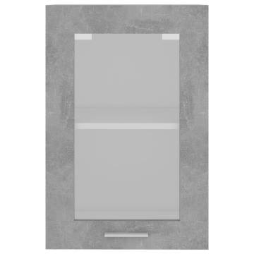 Hanging Glass Cabinet - Concrete Grey 40x31x60 cm | Hipo Market