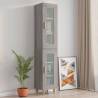 Hanging Wall Cabinet Grey Sonoma - 34.5x34x90 cm | HipoMarket