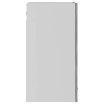 Hanging Glass Cabinet - Concrete Grey 40x31x60 cm | Hipo Market