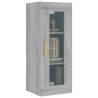 Hanging Wall Cabinet Grey Sonoma - 34.5x34x90 cm | HipoMarket