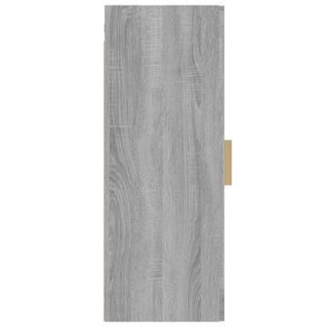 Hanging Wall Cabinet Grey Sonoma - 34.5x34x90 cm | HipoMarket