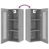 Hanging Wall Cabinet Grey Sonoma - 34.5x34x90 cm | HipoMarket