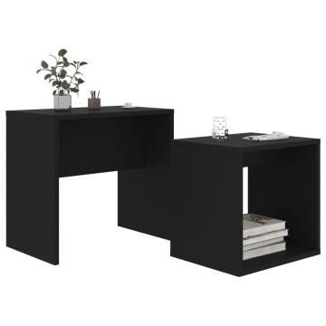 Stylish Black Coffee Table Set - 48x30x45 cm