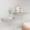 Floating Wall Shelves 2 pcs Concrete Grey 50x23x3.8 cm MDF Colour concrete grey Size 50 x 23 x 3.8 cm Quantity in Package 2 Number of Pieces 1 