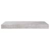 Floating Wall Shelves - 2 pcs Concrete Grey, 50x23x3.8 cm MDF