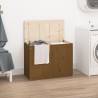 Laundry Box Honey Brown 88.5x44x66 cm Solid Wood Pine Colour honey brown Size 88.5 x 44 x 66 cm Quantity in Package 1 