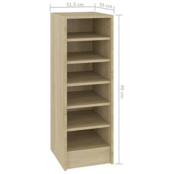 Shoe Cabinet Sonoma Oak - Stylish Storage Solution | HipoMarket