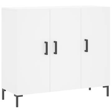 Modern White Sideboard 90x34x80 cm - Durable & Stylish