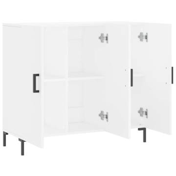 Modern White Sideboard 90x34x80 cm - Durable & Stylish