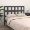 Grey Bed Headboard - Solid Wood Pine | Hipomarket