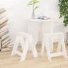 Stools 2 pcs White 40x40x45 cm Solid Wood Pine Colour white Size 40 x 40 x 45 cm Quantity in Package 2 