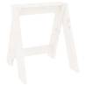 Stools 2 pcs White 40x40x45 cm Solid Wood Pine - HipoMarket