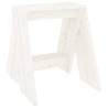 Stools 2 pcs White 40x40x45 cm Solid Wood Pine - HipoMarket