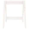 Stools 2 pcs White 40x40x45 cm Solid Wood Pine - HipoMarket