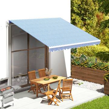 Replacement Fabric for Blue & White Awning | 4x3.5 m