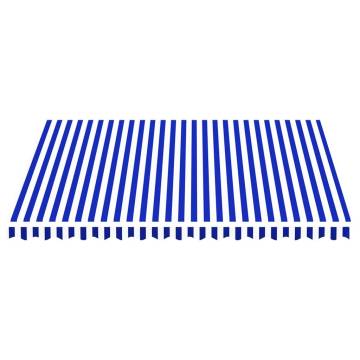 Replacement Fabric for Blue & White Awning | 4x3.5 m