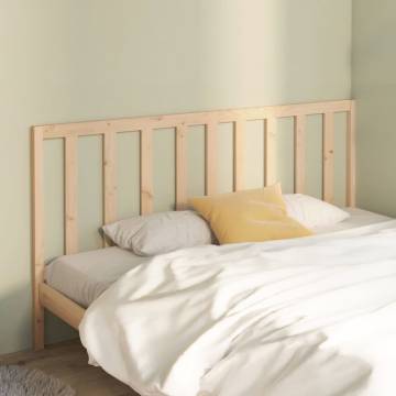 Stylish Solid Wood Pine Bed Headboard - 206x4x100 cm