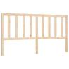 Stylish Solid Wood Pine Bed Headboard - 206x4x100 cm