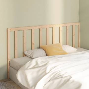 Stylish Solid Wood Pine Bed Headboard - 206x4x100 cm