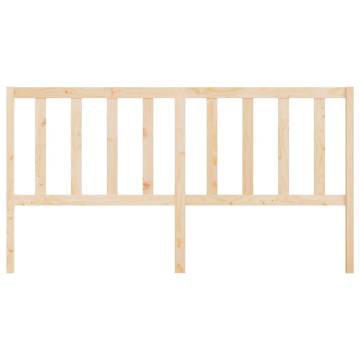 Stylish Solid Wood Pine Bed Headboard - 206x4x100 cm