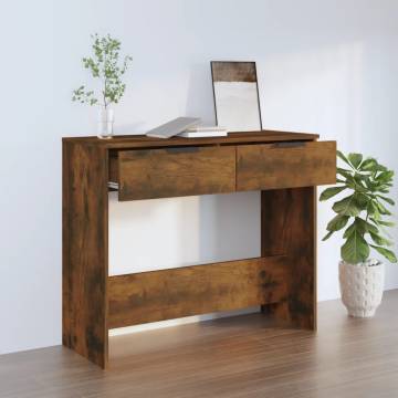 Console Table Smoked Oak 90x36x75 cm | Stylish & Functional