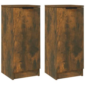 Stylish Smoked Oak Sideboards - 2 pcs | Hipomarket UK