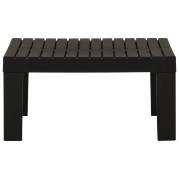 Grey Plastic Garden Lounge Table - Easy to Clean & Move