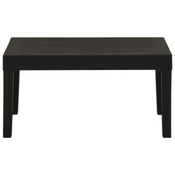 Grey Plastic Garden Lounge Table - Easy to Clean & Move