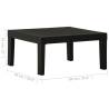 Grey Plastic Garden Lounge Table - Easy to Clean & Move