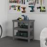 Work Bench Grey - Solid Wood Pine | Hipo Market UK